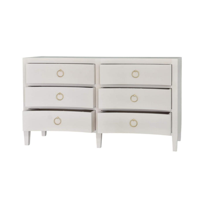 Bramble - Mornington Linen Wrapped 6 Drawer Dresser - US-WS-76585FPUT----- - GreatFurnitureDeal