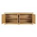 Bramble - Fleet 4 Door Sideboard w/ Rattan - US-WS-76593FRW-RNAT--- - GreatFurnitureDeal