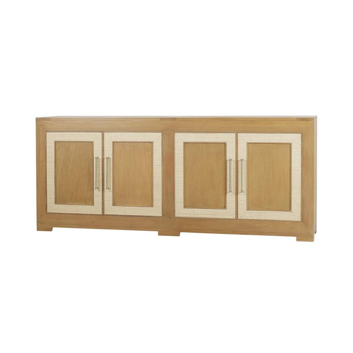 Bramble - Fleet 4 Door Sideboard w/ Rattan - US-WS-76593FRW-RNAT--- - GreatFurnitureDeal