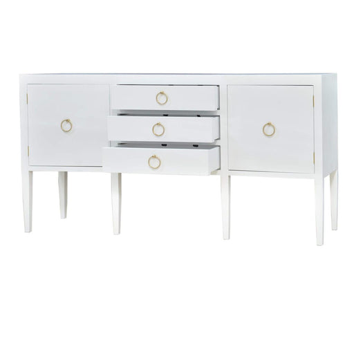 Bramble - Westminster Concave Linen Wrapped Sideboard - US-WS-76614FTRW----- - GreatFurnitureDeal