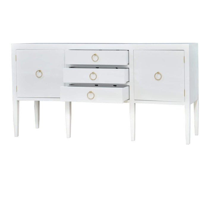 Bramble - Westminster Concave Linen Wrapped Sideboard - US-WS-76614FTRW----- - GreatFurnitureDeal