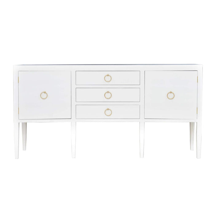 Bramble - Westminster Concave Linen Wrapped Sideboard - US-WS-76614FTRW----- - GreatFurnitureDeal