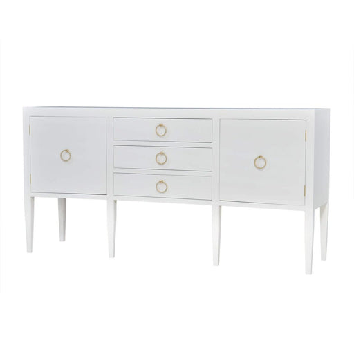 Bramble - Westminster Concave Linen Wrapped Sideboard - US-WS-76614FTRW----- - GreatFurnitureDeal