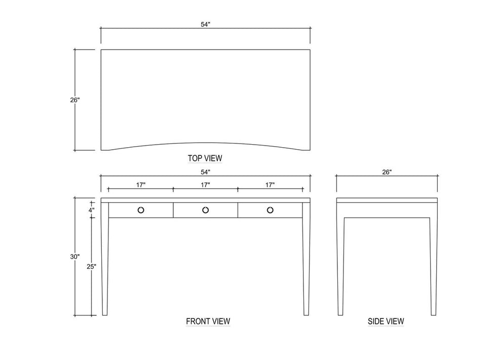 Bramble - Westminster Linen Wrapped Desk - US-WS-76638FWIL----- - GreatFurnitureDeal
