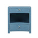 Bramble - Mornington Open Shelf Linen Wrapped Bedside Table - US-WS-76642FAZR----- - GreatFurnitureDeal