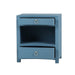 Bramble - Mornington Open Shelf Linen Wrapped Bedside Table - US-WS-76642FAZR----- - GreatFurnitureDeal