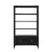 Bramble - Westminster Concave Linen Wrapped Shelving Unit - US-WS-76647FBKS----- - GreatFurnitureDeal