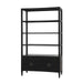 Bramble - Westminster Concave Linen Wrapped Shelving Unit - US-WS-76647FBKS----- - GreatFurnitureDeal