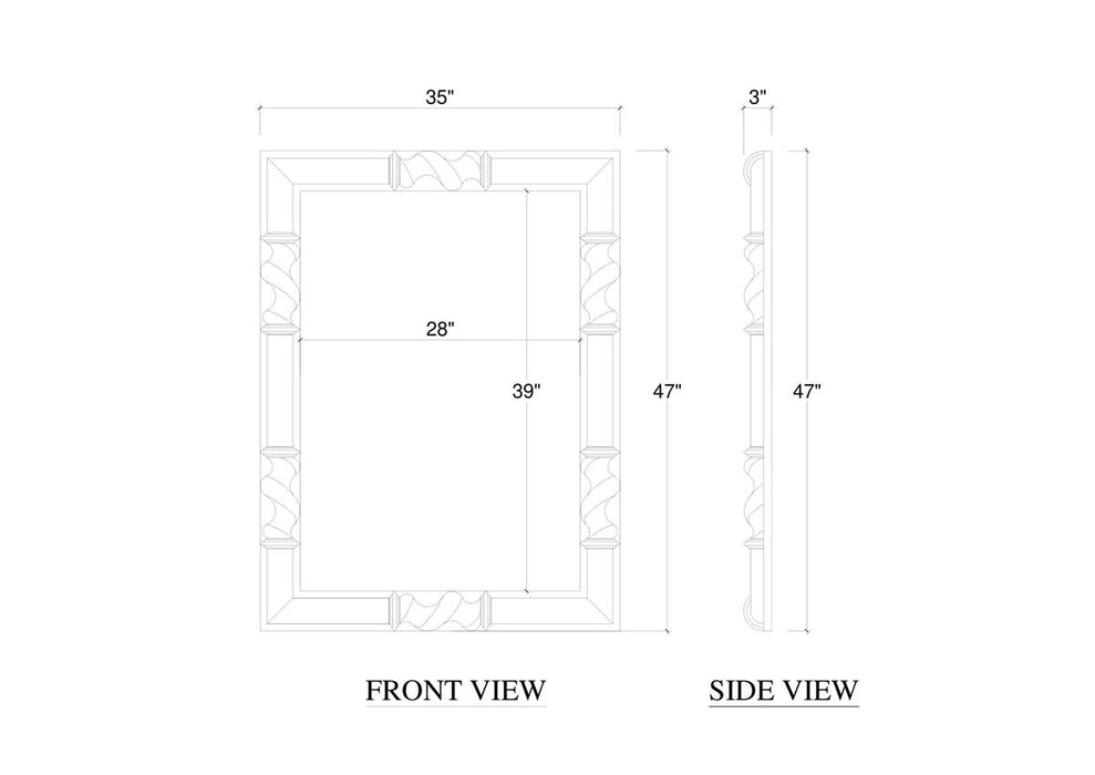 Bramble - Limehouse Mirror - US-WS-76793FRW----- - GreatFurnitureDeal