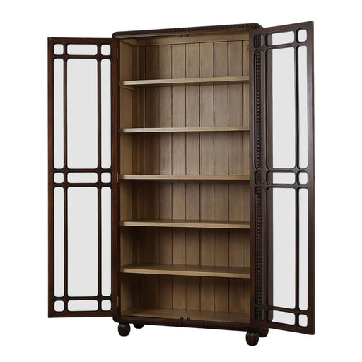 Bramble - Toulouse Glass Display Cabinet - US-WS-76805MTB-FRW--- - GreatFurnitureDeal