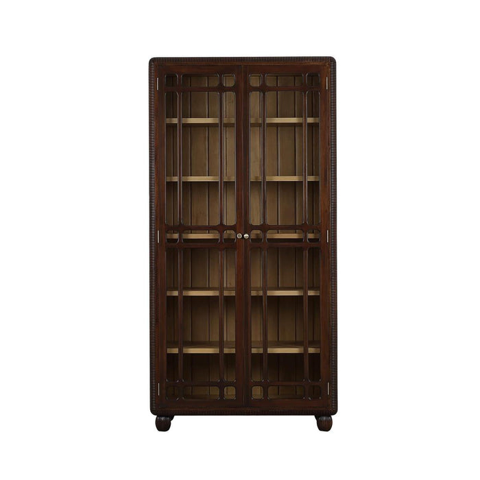 Bramble - Toulouse Glass Display Cabinet - US-WS-76805MTB-FRW--- - GreatFurnitureDeal