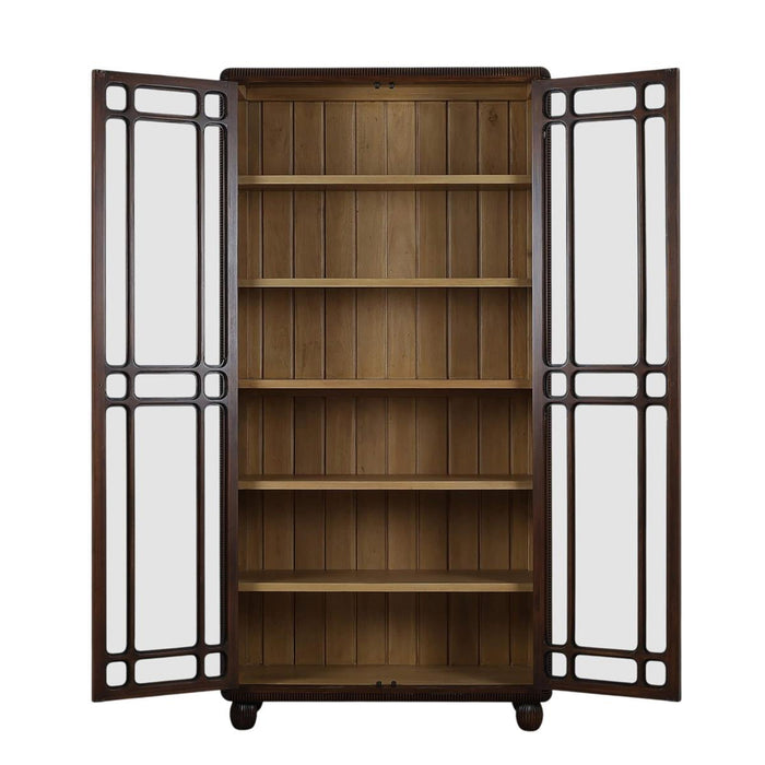 Bramble - Toulouse Glass Display Cabinet - US-WS-76805MTB-FRW--- - GreatFurnitureDeal