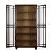 Bramble - Toulouse Glass Display Cabinet - US-WS-76805MTB-FRW--- - GreatFurnitureDeal