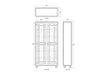 Bramble - Toulouse Glass Display Cabinet - US-WS-76805MTB-FRW--- - GreatFurnitureDeal