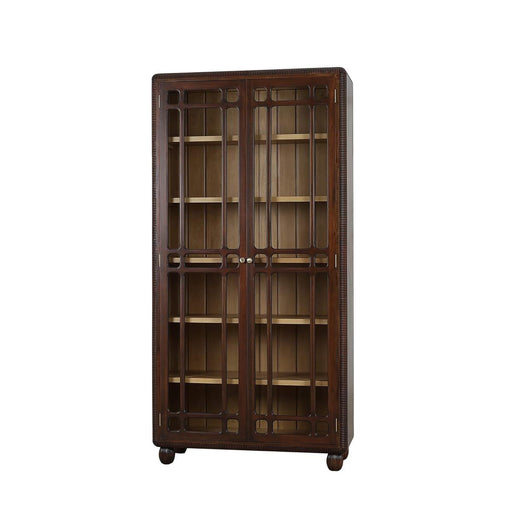 Bramble - Toulouse Glass Display Cabinet - US-WS-76805MTB-FRW--- - GreatFurnitureDeal