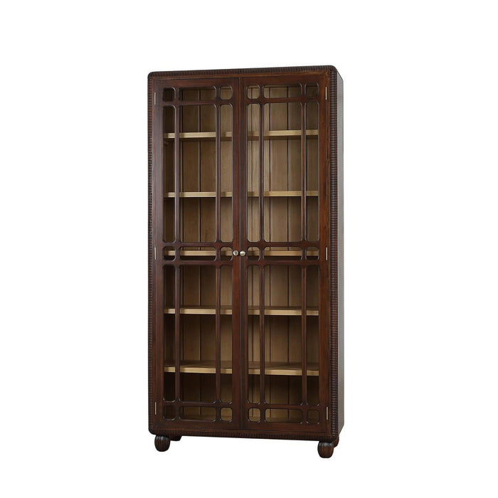 Bramble - Toulouse Glass Display Cabinet - US-WS-76805MTB-FRW--- - GreatFurnitureDeal
