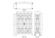 Bramble - Belle Epoque Display Cabinet w/ LED - US-WS-76840WLT-PUT--NDT - GreatFurnitureDeal