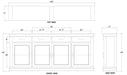 Bramble - Williamson Sideboard w/ 4 Doors - US-WS-90019HRWSNB---- - GreatFurnitureDeal
