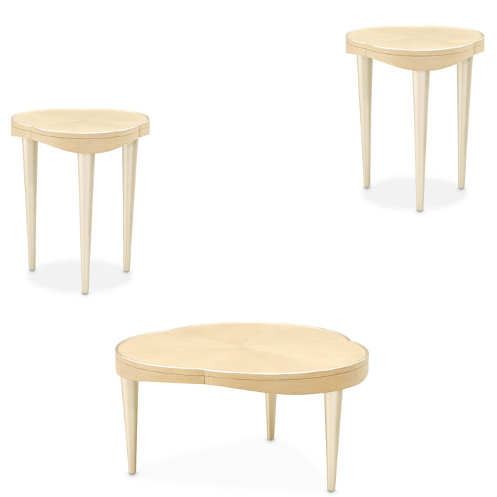 AICO Furniture - Camellia Field Occasional Table Set in Caramel - N9090204-206-134 - GreatFurnitureDeal