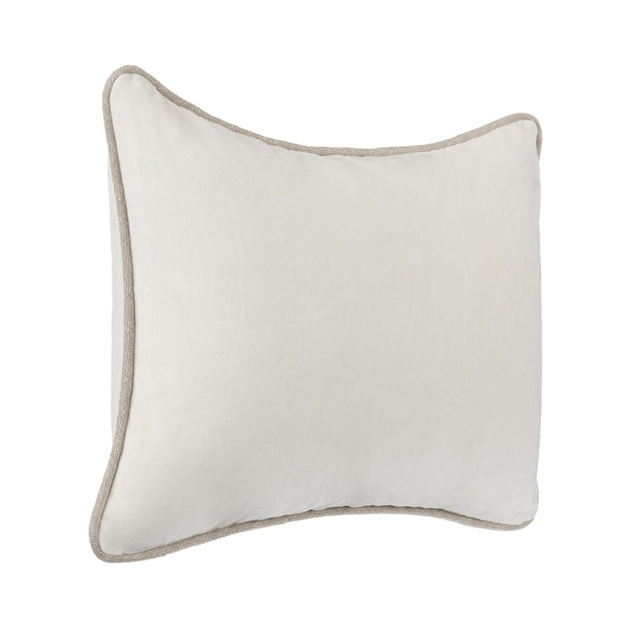 Classic Home - SLD Heirloom Velvet Pillow in Ivory 14x20 -Set of 2- V150769