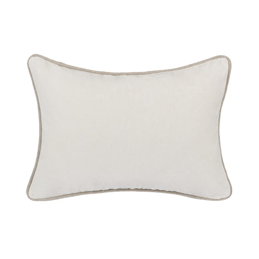 Classic Home - SLD Heirloom Velvet Pillow in Ivory 14x20 -Set of 2- V150769 - GreatFurnitureDeal