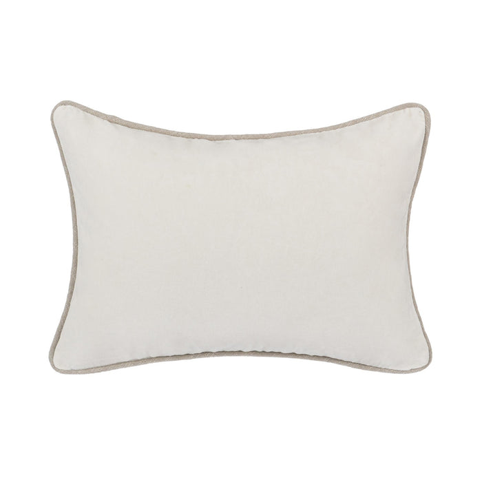 Classic Home - SLD Heirloom Velvet Pillow in Ivory 14x20 -Set of 2- V150769