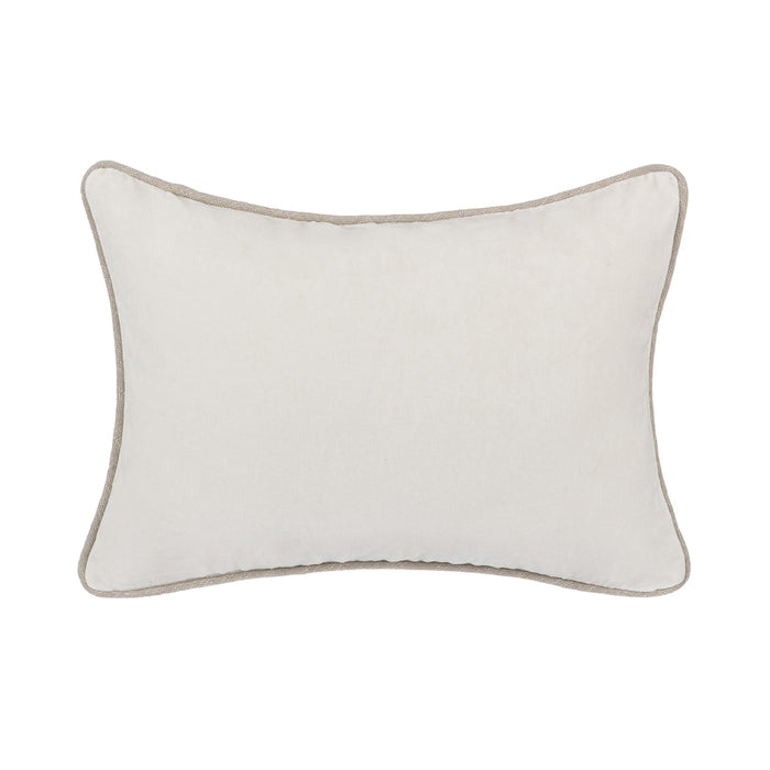 Classic Home - SLD Heirloom Velvet Pillow in Ivory 14x20 -Set of 2- V150769