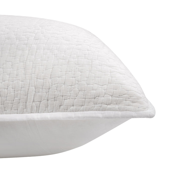 Villa By Classic Home - Danica White Euro Sham - Set of 2 - V190118 - GreatFurnitureDeal