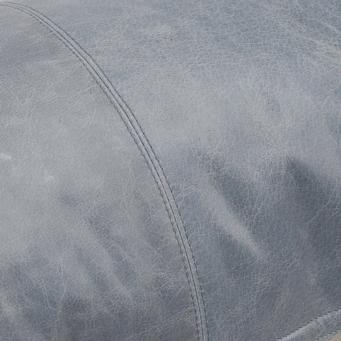 Villa By Classic Home - Cheyenne 100% Leather 14"x26" Throw Pillow in Blue - V250000 - GreatFurnitureDeal