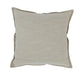 Villa By Classic Home - Cheyenne 100% Leather 22" Throw Pillow in Taupe -Set of 2- V250003 - GreatFurnitureDeal