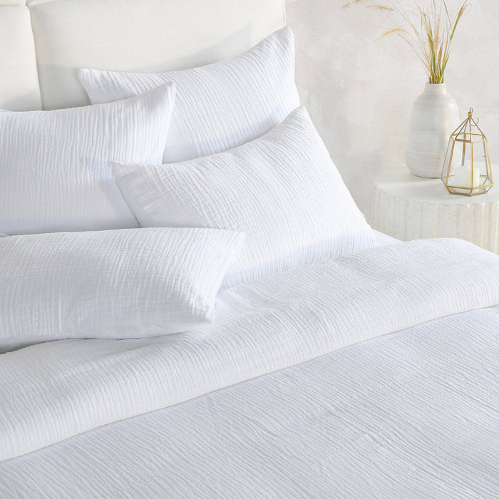 Villa By Classic Home - Cardiff White King Duvet - V250170 - GreatFurnitureDeal