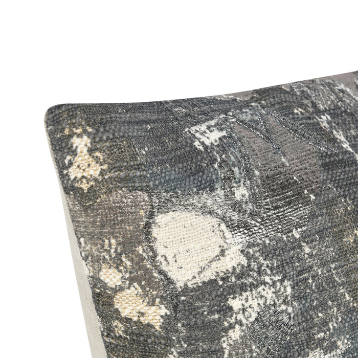 Villa By Classic Home - BW Luciana Gray/ Metal 22x22 Pillows -Set of 2- V290117 - GreatFurnitureDeal