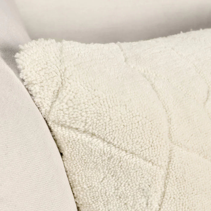 Villa By Classic Home - Mercer 16x36 Wool Blend Fabric Ivory Throw Pillow - V290164 - GreatFurnitureDeal