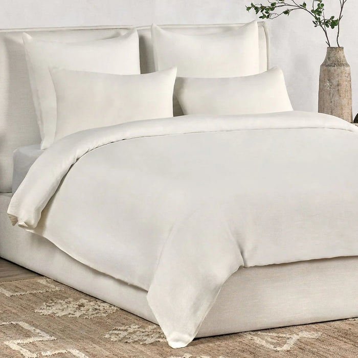 Villa By Classic Home - Paloma Hemp Fabric Ivory King Duvet Set - V290202 - GreatFurnitureDeal