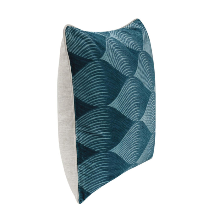 Villa By Classic Home - CA Scala Sea Glass Blue 22x22 Pillows -Set of 2- V300019 - GreatFurnitureDeal