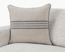 Villa By Classic Home - NV Newport Natural/Navy 22x22 Pillows -Set of 2- V310054 - GreatFurnitureDeal