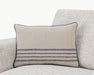 Villa By Classic Home - NV Newport Natural/Navy 20x20 Pillows -Set of 2- V310055 - GreatFurnitureDeal