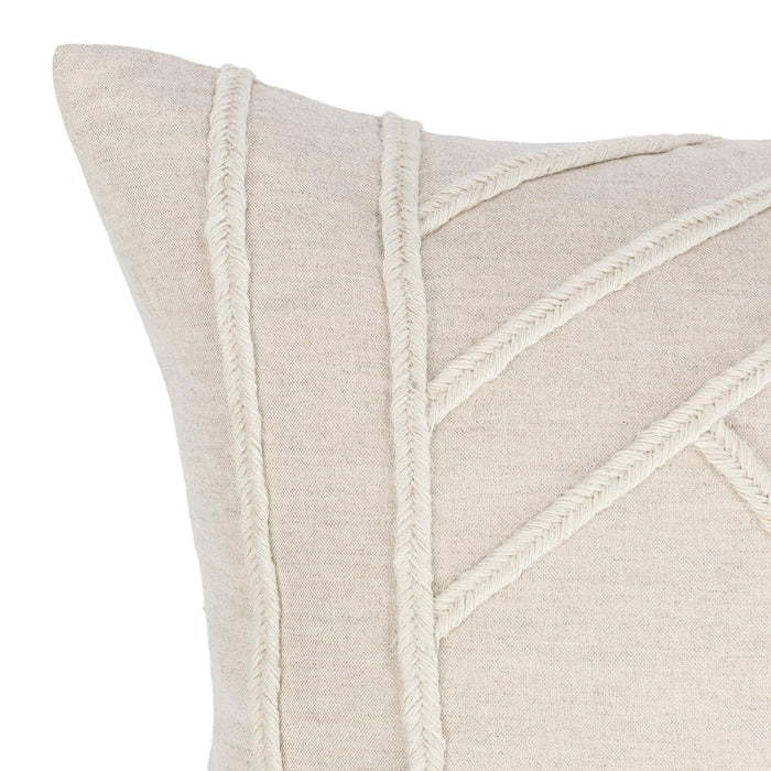 Villa By Classic Home - NV Langdon Natural 20x20 Pillows -Set of 2- V310058 - GreatFurnitureDeal