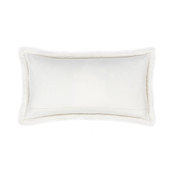 Villa By Classic Home - NV Taiga Faux Fur Ivory 14x26 Pillows -Set of 2- V310061 - GreatFurnitureDeal