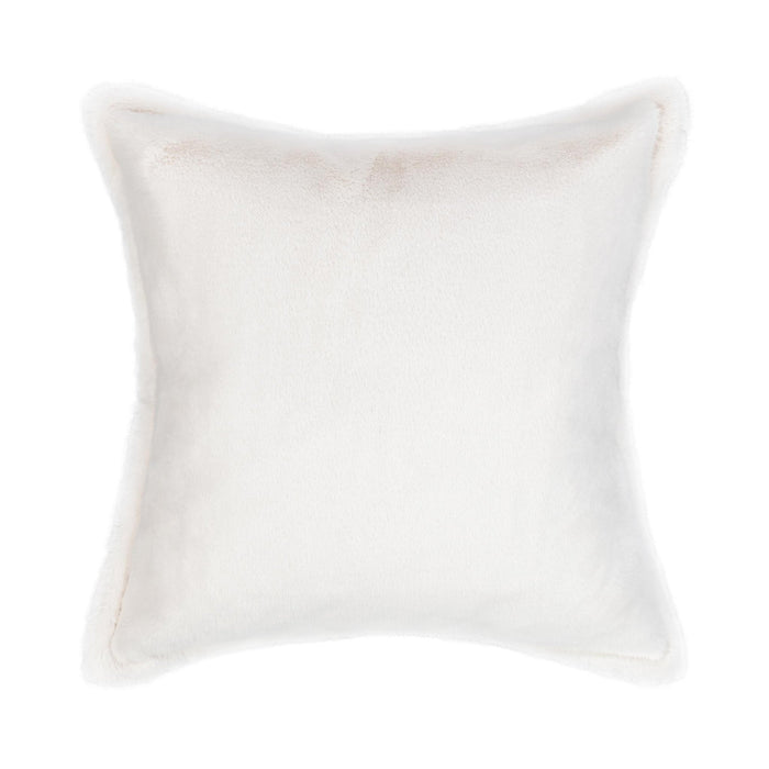 Villa By Classic Home - NV Taiga Faux Fur Ivory 22x22 Pillows -Set of 2- V310062 - GreatFurnitureDeal