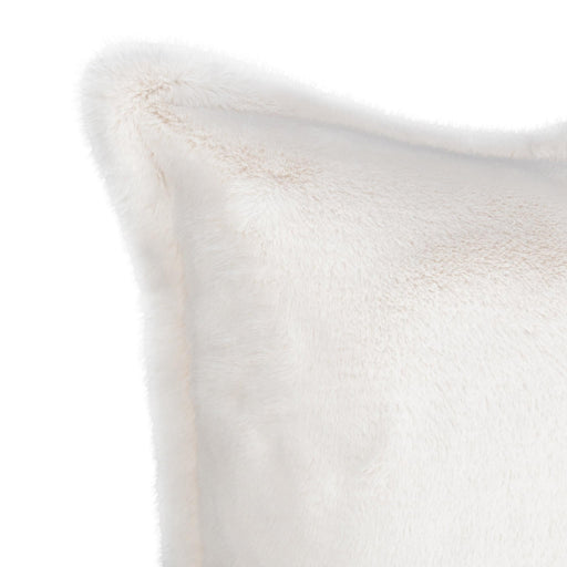 Villa By Classic Home - NV Taiga Faux Fur Ivory 22x22 Pillows -Set of 2- V310062 - GreatFurnitureDeal