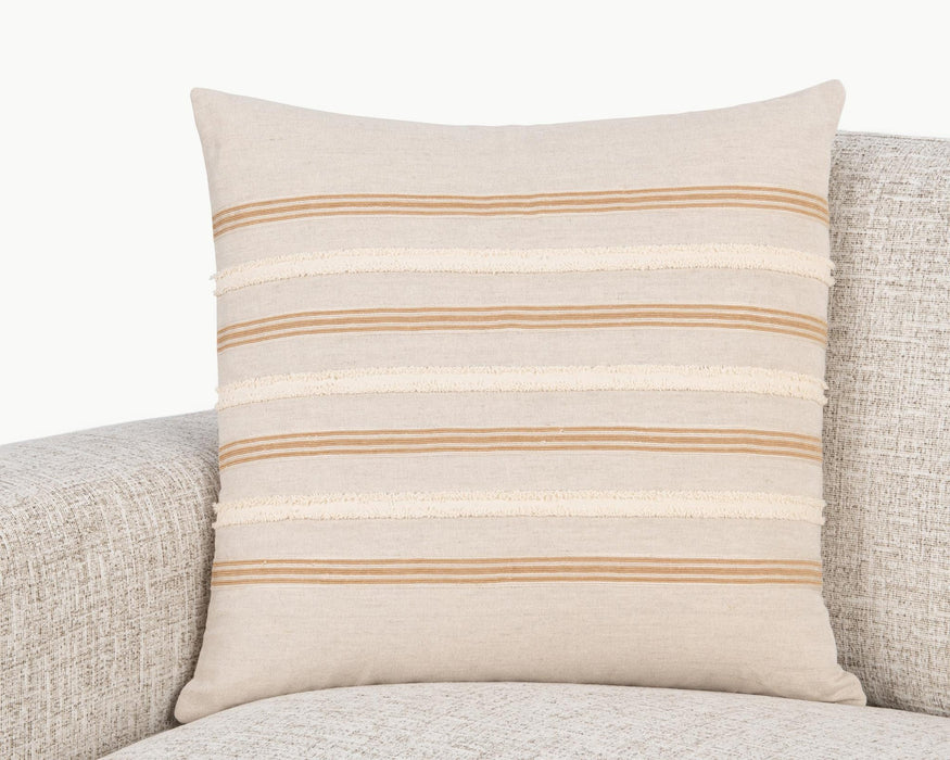 Villa By Classic Home - NV Lyndhurst Natural 22x22 Pillows -Set of 2- V310067 - GreatFurnitureDeal
