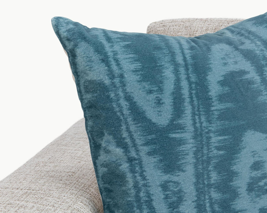 Villa By Classic Home - NV Hildene Chambray Blue 22x22 Pillows -Set of 2- V310070 - GreatFurnitureDeal