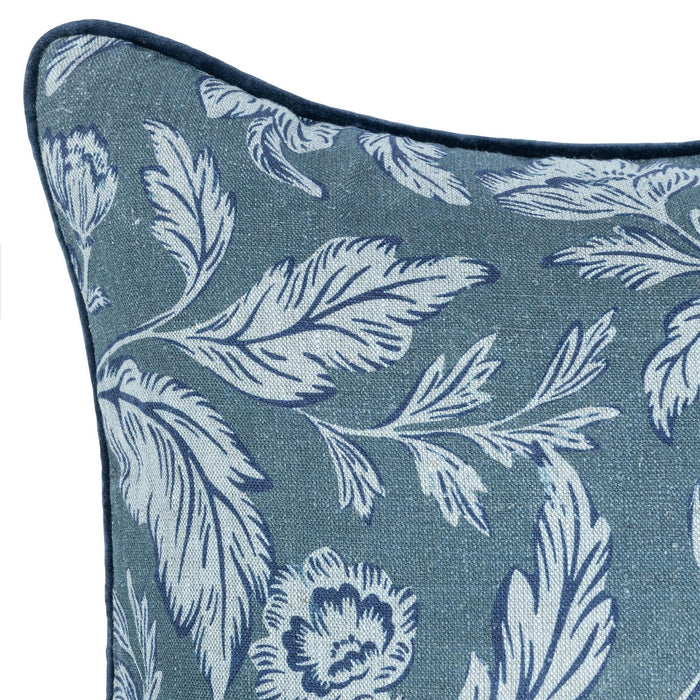 Villa By Classic Home - NV Davenport Denim Blue 22x22 Pillows -Set of 2- V310072 - GreatFurnitureDeal