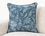 Villa By Classic Home - NV Davenport Denim Blue 22x22 Pillows -Set of 2- V310072 - GreatFurnitureDeal