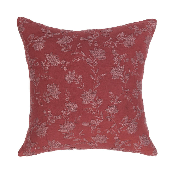 Villa By Classic Home - NV Rosecliff Burgundy Red 22x22 Pillows -Set of 2- V310074 - GreatFurnitureDeal
