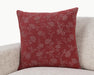 Villa By Classic Home - NV Rosecliff Burgundy Red 22x22 Pillows -Set of 2- V310074 - GreatFurnitureDeal