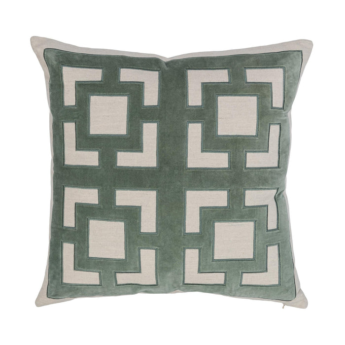Villa By Classic Home - NV Corbin Jade Green 22x22 Pillows -Set of 2- V310076 - GreatFurnitureDeal