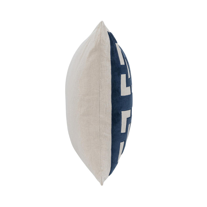 Villa By Classic Home - NV Corbin Navy Blue 22x22 Pillows -Set of 2- V310077 - GreatFurnitureDeal