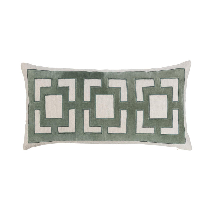 Villa By Classic Home - NV Corbin Jade Green 14x26 Pillows -Set of 2- V310078 - GreatFurnitureDeal